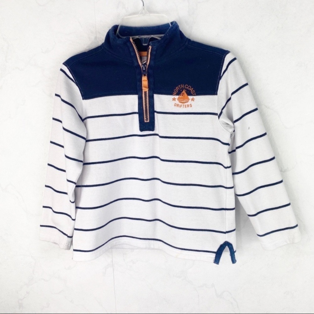 [Gymboree] Classic Striped Quarter Zip